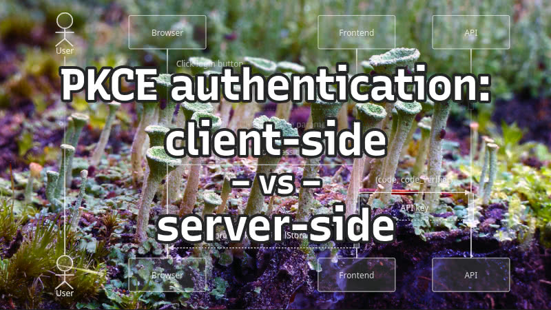 Header image for PKCE authentication: client-side vs server-side